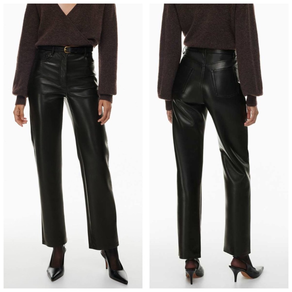 Wilfred The Melina Vegan Faux Leather Black Pants